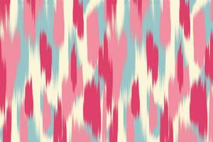 Uzbek ikat pattern and fabric in Uzbekistan. Abstract background for wallpaper, textures, textile, wrapping paper. vector