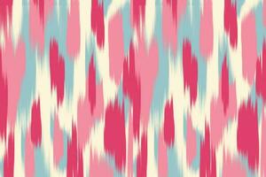 Uzbek ikat pattern and fabric in Uzbekistan. Abstract background for wallpaper, textures, textile, wrapping paper. vector