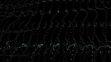 resumen 3d representación puntos y líneas. tecnología antecedentes. grande datos visualización. artificial inteligencia. plexo video