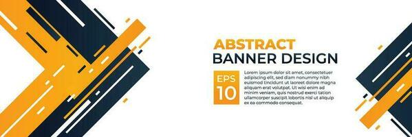 resumen bandera vector, moderno antecedentes horizontal con dinámica amarillo forma color para tecnología y Deportes tema vector