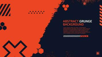 Abstract grunge background vector, brush painted wallpaper, template design modern banner with copy space vector