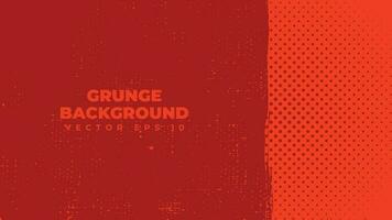 Abstract grunge background vector with paint brush effect, dirty red banner with copy space area