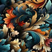 Boho Seamless Pattern photo