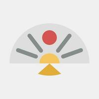 Icon japanese fan. Japan elements. Icons in flat style. Good for prints, posters, logo, advertisement, infographics, etc. vector