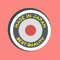 Sticker made in japan. Japan elements. Good for prints, posters, logo, advertisement, infographics, etc.ogo, advertisement, infographics, etc. vector