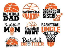 Basketball Family T shirt Design Bundle, Vector Basketball T shirt  design, Basketball shirt  typography T shirt design Collection