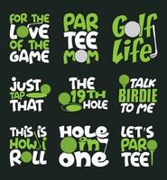 Golf T shirt Design Bundle, Vector Golf T shirt  design, Golfing shirt,  Golf typography T shirt design Collection