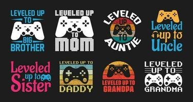 Gaming T shirt Design Bundle, Vector Gaming T shirt  design, Gamer shirt,  Gaming vintage T shirt design Collection