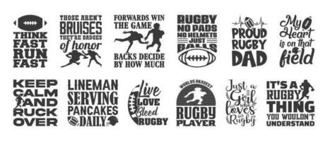 rugby t camisa diseño manojo, vector americano fútbol americano t camisa diseño, rugby camisa, americano fútbol americano tipografía t camisa diseño colección