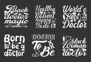 Doctor T shirt Design Bundle, Vector Baseball T shirt  design, Nurse shirt,  Doctor typography T shirt design Collection