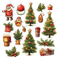 Christmas element collection vector