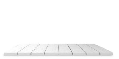 old isolated white wooden planks 3d illustration photo