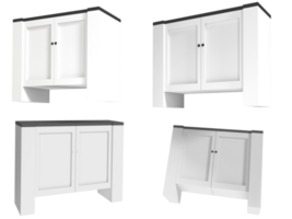 bianca armadio mobilia 3d illustrazione png