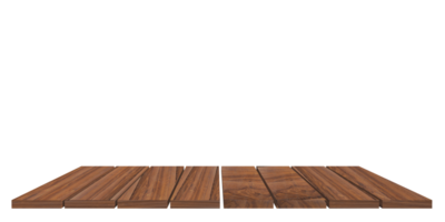 old wooden plank with isolated white background 3d illustration png