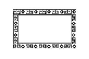 vector frame old fashioned pattern border 70s theme for photo
