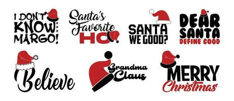 Navidad t camisa diseño manojo, citas acerca de Navidad día, Navidad t camisa, Navidad tipografía t camisa diseño colección vector