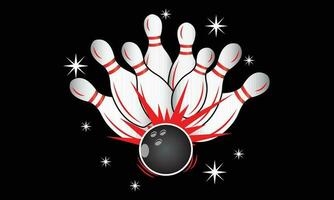 Bowling Vector Art, Icons, and Graphics SVG Design, Bowling Ball Vector Illustration Design, Bowling Vector Art SVG Illustration Design.
