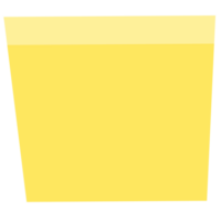 plein geel kleverig papier Notitie herinneringen. kantoor memo etiket briefpapier. png