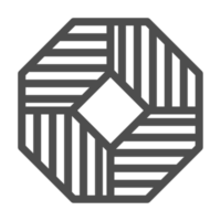 Korea traditional pattern outline icon. Linear symbol. png