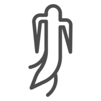 korea traditionell mönster översikt ikon. linjär symbol. png