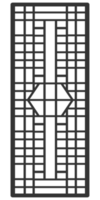 Traditional Japan Korea China ornament frame pattern. Asian door window antique. png