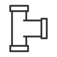 Plumbing pipe hardward icon. Construction connection technical pressure plumbing systems. Bathroom sanitary ware. png