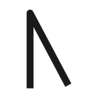 rúnico alfabetos ícone. runas símbolo gráfico. antigo nórdico. png