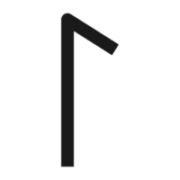 run- alfabet ikon. runor symbol grafisk. gammal Nordisk. png