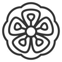 Korea traditionell Muster Gliederung Symbol. asiatisch Sammlung. dünn Linie Symbol. png