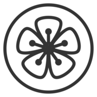 Korea traditionell Muster Gliederung Symbol. asiatisch Sammlung. dünn Linie Symbol. png