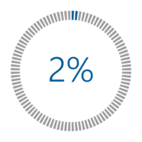 1-100 Percentage Meter for Report Progress, Icon loader Blue Loader Indicator. png