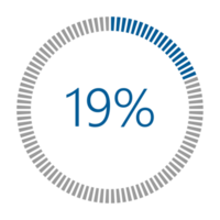 1-100 Percentage Meter for Report Progress, Icon loader Blue Loader Indicator. png