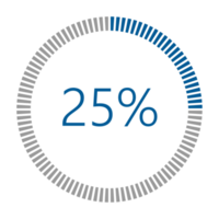 1-100 Percentage Meter for Report Progress, Icon loader Blue Loader Indicator. png