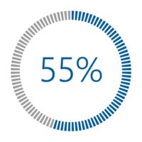 1-100 Percentage Meter for Report Progress, Icon loader Blue Loader Indicator. png