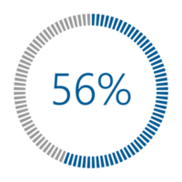 1-100 Percentage Meter for Report Progress, Icon loader Blue Loader Indicator. png