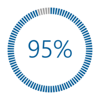 1-100 Percentage Meter for Report Progress, Icon loader Blue Loader Indicator. png