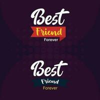 Best friend forever vector lettering