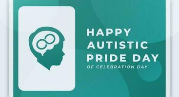 Autistic Pride Day Celebration Vector Design Illustration for Background, Poster, Banner, Advertising, Greeting Card