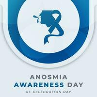 Anosmia Awareness Day Celebration Vector Design Illustration for Background, Poster, Banner, Advertising, Greeting Card