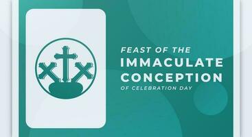 Immaculate Conception Day Celebration Vector Design Illustration for Background, Poster, Banner, Advertising, Greeting Card