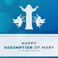 Assumption of Mary Celebration Vector Design Illustration for Background, Poster, Banner, Advertising, Greeting Card