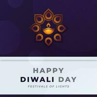 Happy Diwali Day Celebration Vector Design Illustration for Background, Poster, Banner, Advertising, Greeting Card