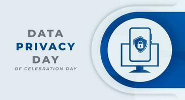 Data Privacy Day Celebration Vector Design Illustration for Background, Poster, Banner, Advertising, Greeting Card