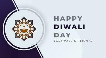 Happy Diwali Day Celebration Vector Design Illustration for Background, Poster, Banner, Advertising, Greeting Card