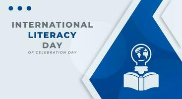 International Literacy Day Celebration Vector Design Illustration for Background, Poster, Banner, Advertising, Greeting Card