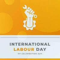 International Labor Day Celebration Vector Design Illustration for Background, Poster, Banner, Advertising, Greeting Card