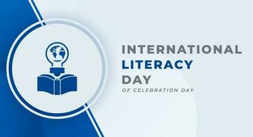 International Literacy Day Celebration Vector Design Illustration for Background, Poster, Banner, Advertising, Greeting Card