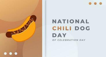 National Chili Dog Day Celebration Vector Design Illustration for Background, Poster, Banner, Advertising, Greeting Card