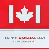 Happy Canada Day Celebration Vector Design Illustration for Background, Poster, Banner, Advertising, Greeting Card