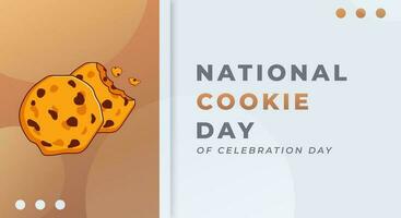 National Cookie Day Celebration Vector Design Illustration for Background, Poster, Banner, Advertising, Greeting Card